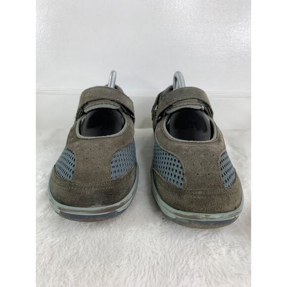Orthofeet Sanibel Orthopedic Mary Janes Women’s Size 10 Gray Leather Mesh - Picture 2 of 8